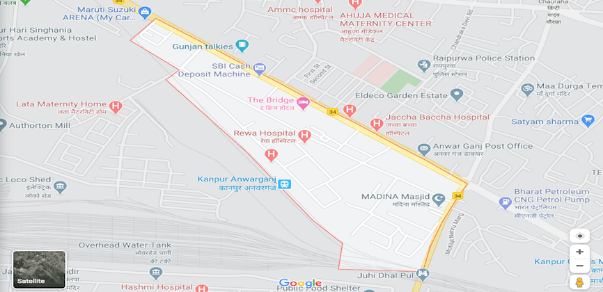 Anwarganj Kanpur Map
