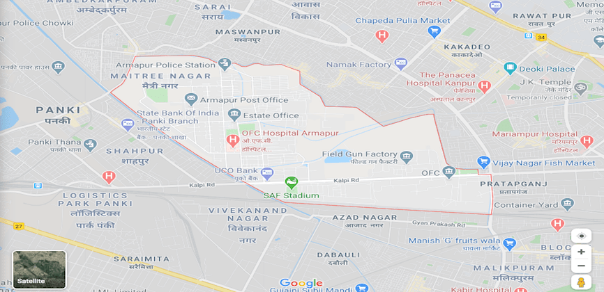 Armapur Estate Kanpur Map