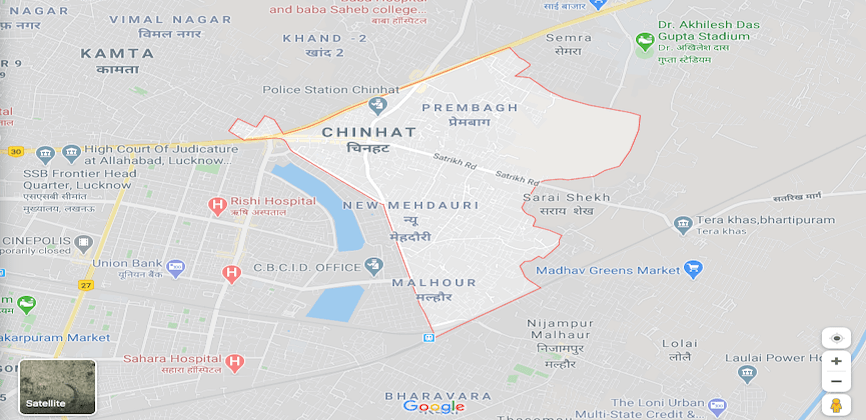 Chinhat Lucknow Map