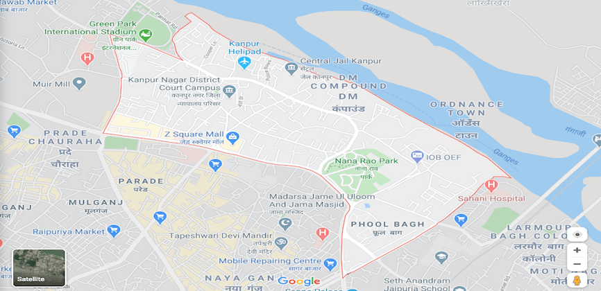 Civil Lines Kanpur Map