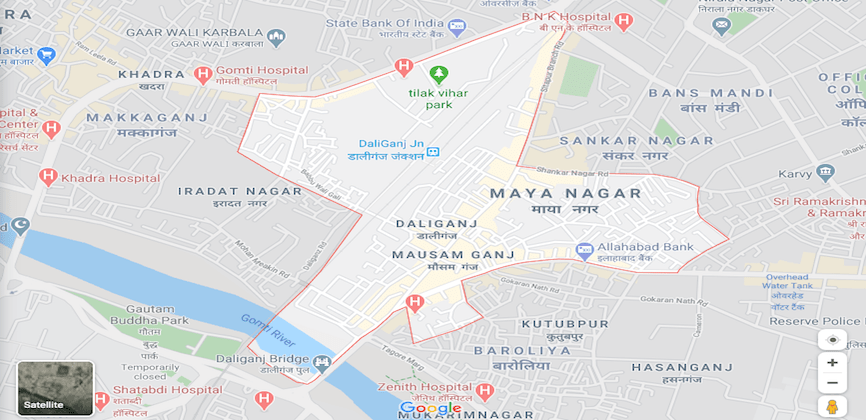 Daliganj Lucknow Map