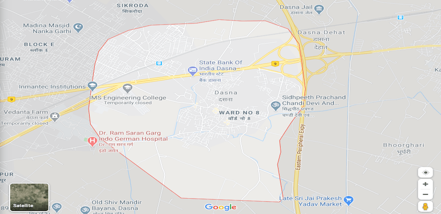 Dasna Ghaziabad Map
