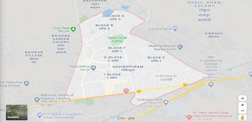 Govindpuram Ghaziabad Map