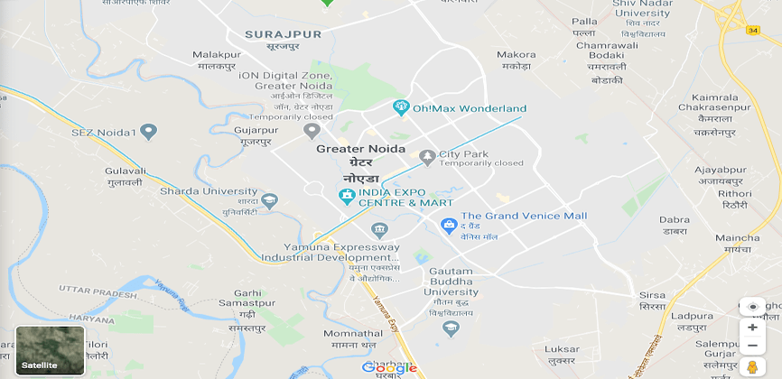 Greater Noida Uttar Pradesh Map