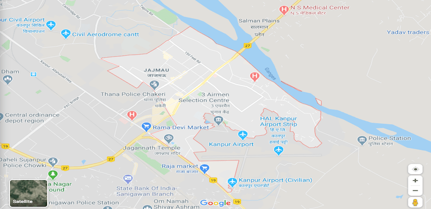 Jajmau Kanpur Map