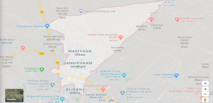 Jankipuram Lucknow Map