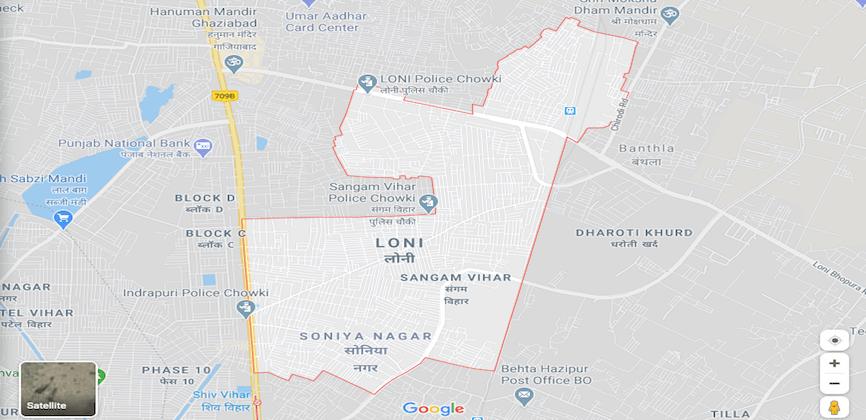 Loni Ghaziabad Map