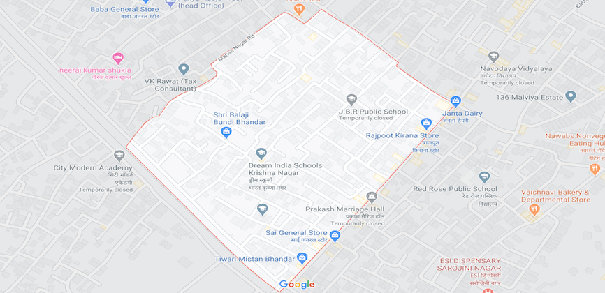 Manas Nagar Lucknow Map