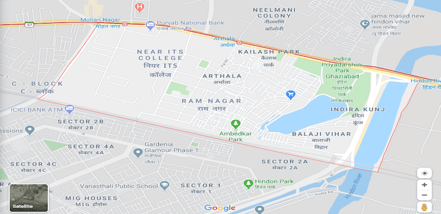 Mohan Nagar Ghaziabad Map