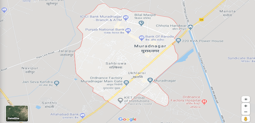 Muradnagar Ghaziabad Map