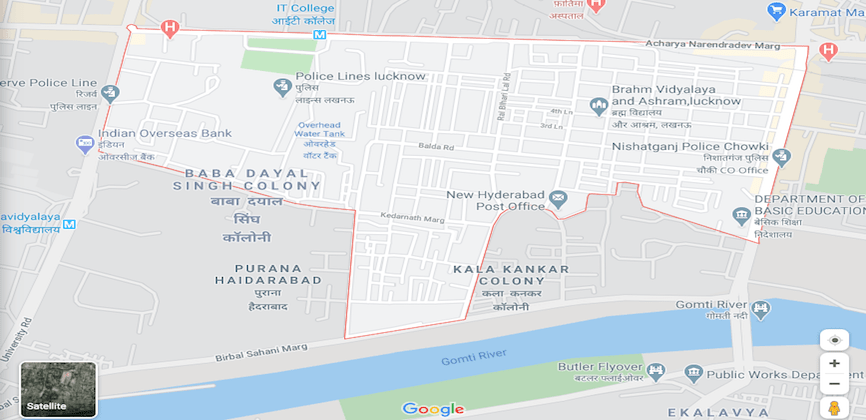 New Hyderabad Lucknow Map