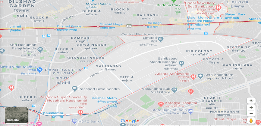 Sahibabad Ghaziabad Map