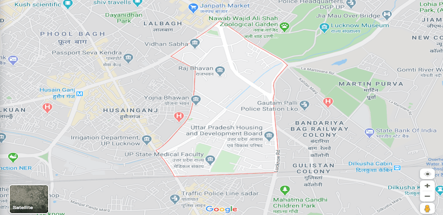 The Mall Avenue Lucknow Map
