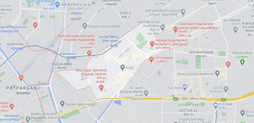 Vaishali Ghaziabad Map