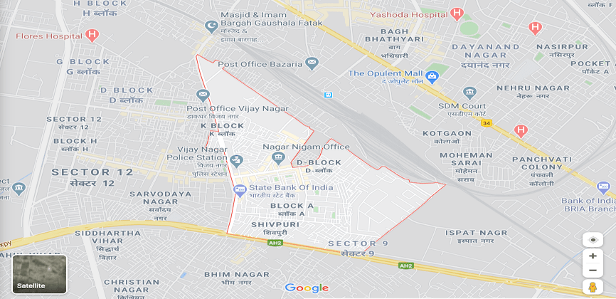 Vijay Nagar Ghaziabad Map